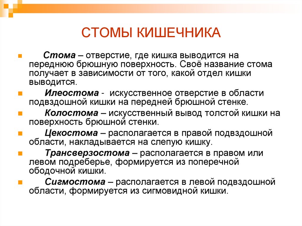 План ухода за пациентом после операции на прямой кишке