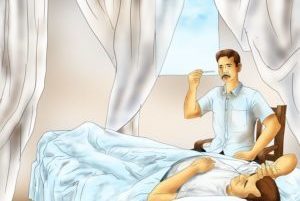 доктор осматривает лежачего больного